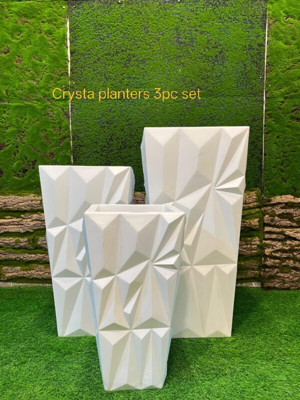 Crysta Planters 3pc Set
