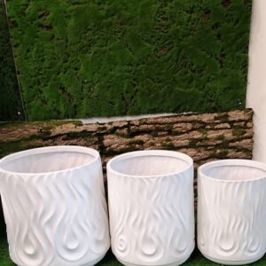 Flamingo Planters 3 sizes Stone finish